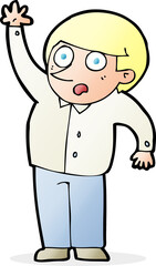 cartoon man asking question