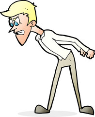 cartoon angry man