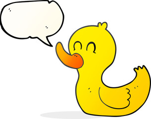 speech bubble cartoon cute duck