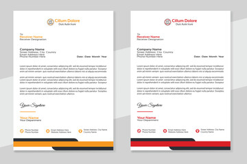 Corporate Letterhead Template .