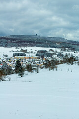 Zu Besuch beim internationalen Cup der Skispringer am Rennsteig - Brotterode - Thüringen - Deutschland