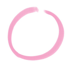 acrylic oil paint circle element_light pink