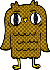 cartoon doodle owl