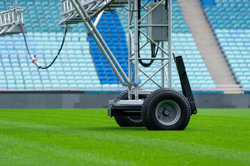 Preparation of the football field for the playing season. Big wheel design. Maintenance of the...
