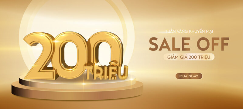 200 million gift. Banner discount 200 million VND