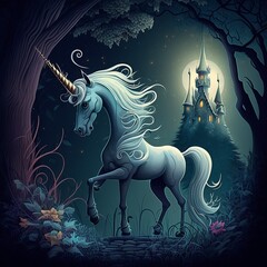 Obraz na płótnie Canvas fabulous unicorn.