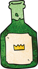 cartoon doodle alcoholic drink