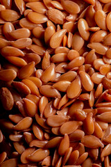 Sementes de Linhaça em macro fotografia