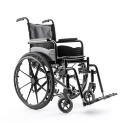 Fototapeta na wymiar fauteuil roulant sur fond blanc