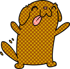 cartoon kawaii of a cute dog