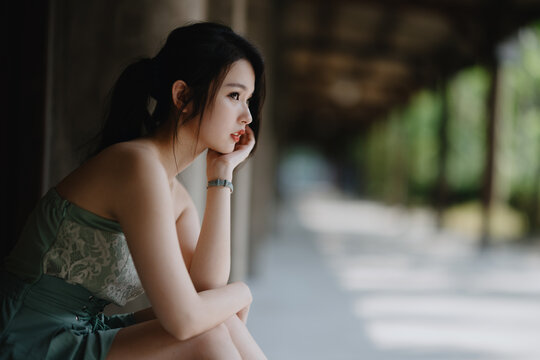 portrait of an asian girl