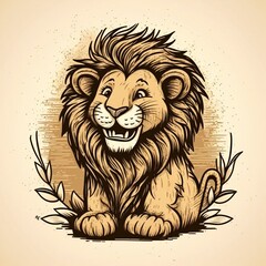 Obraz premium lion illustration