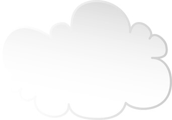 Illustration of clouds, Transparent background