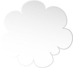 Illustration of clouds, Transparent background