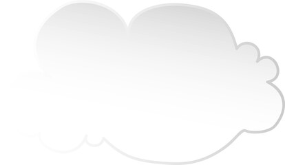 Illustration of clouds, Transparent background