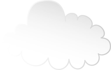 Illustration of clouds, Transparent background