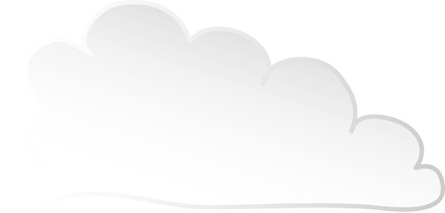 Illustration of clouds, Transparent background