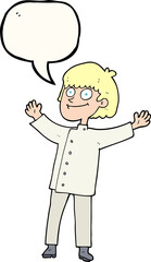 speech bubble cartoon chef
