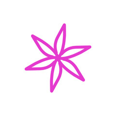 Blooming flower line icon