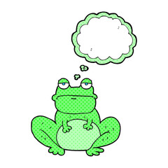thought bubble cartoon frog