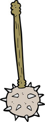 cartoon medieval mace