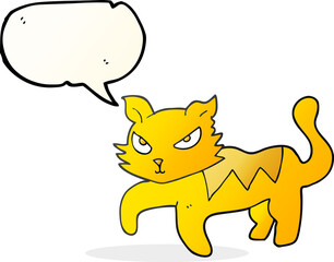speech bubble cartoon cat