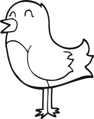 cartoon bird