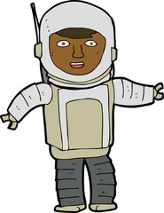 cartoon astronaut
