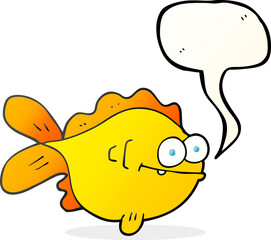 speech bubble cartoon fish