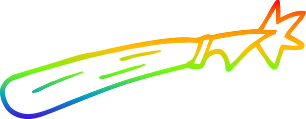 rainbow gradient line drawing cartoon craft knife