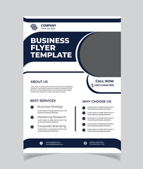 Naklejka premium Creative Business flyer template with modern 