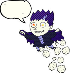 comic book speech bubble cartoon vampire
