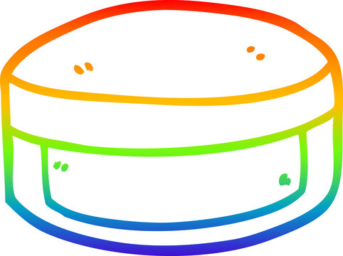 recommend clip art: rainbow gradient line drawing cartoon beauty lotion tub