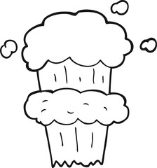 black and white cartoon smoke blast