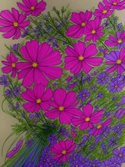 Möbelaufkleber abstract floral background © Reno