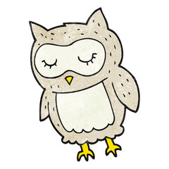 textured cartoon owl