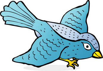 cartoon flying bird