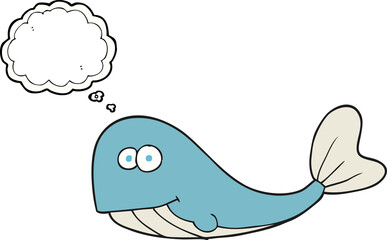 thought bubble cartoon whale