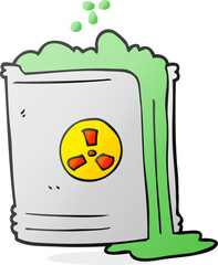 cartoon radioactive waste