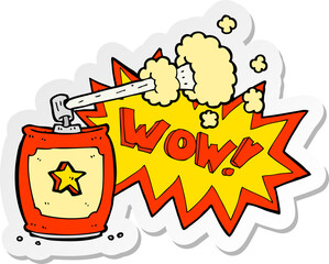 sticker of a amazing spray