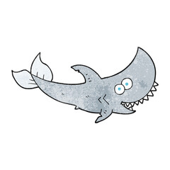 textured cartoon shark