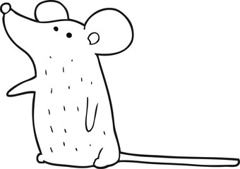 black and white cartoon mouse