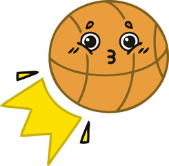 cute cartoon basketball