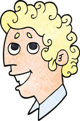 cartoon doodle man face