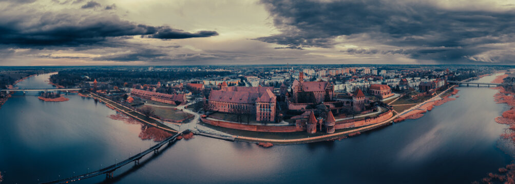 view of the malbork castle 