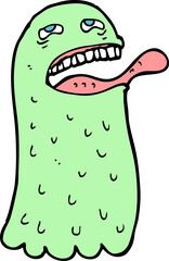cartoon funny ghost