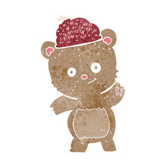 cartoon bear in hat
