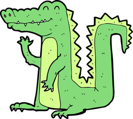 cartoon crocodile