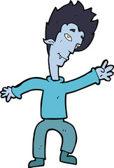 cartoon halloween vampire