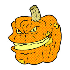 cartoon spooky pumpkin